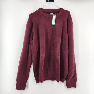 The‎ Commons Men's Red Large Dull Chenille Crewneck NWT